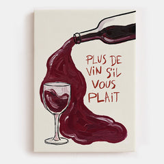 Plus de Vin Canvas