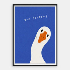 Er du poopin? — Kunsttryk Lodret #01