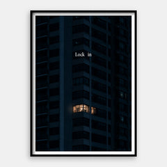 Bloquear — Impressão artística vertical #01